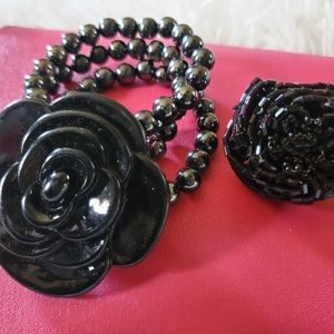 Rose ring and bracelet